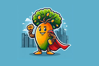 create beautiful and best mango  tree logo