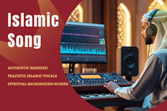 produce custom  islamic or arabic nasheed with emotional feel