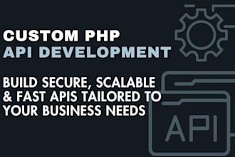 develop and integrate restful API in PHP