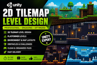 design 2d platformer levels in unity tilemap