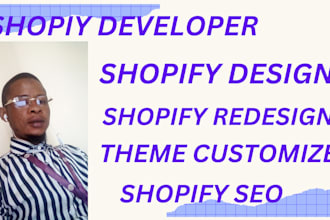 create a shopify website or a shopify store design SEO