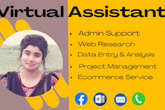 be your sincere virtual assistant and project manager