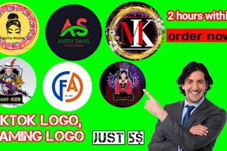 design smart logo branding for tiktok, instagram, youtube
