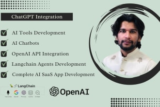 create chatbots and integrate openai API for your business