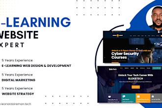 build an elearning website for course creators, tutors, and educationists