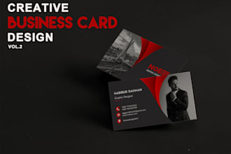 do professional and creative business card design