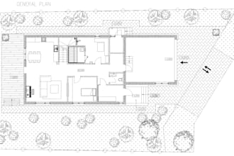 draw 2d floor plan drawing in autocad