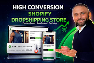 shopify dropshipping store high conversion