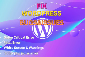 fix wordpress bugs, issues