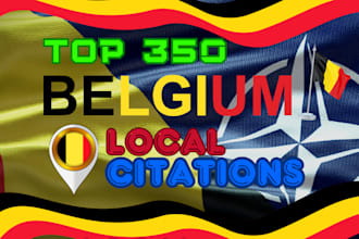 do 350 belgium local citation and directories submission for local business SEO
