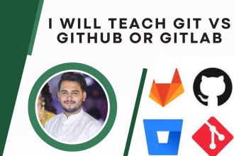 teach git vs github or gitlab, git push to github or git pull from github