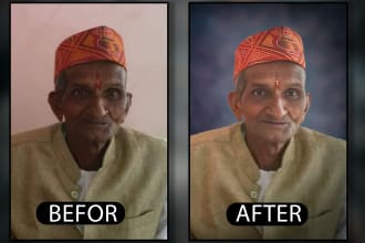make your old photos look new by restoring and