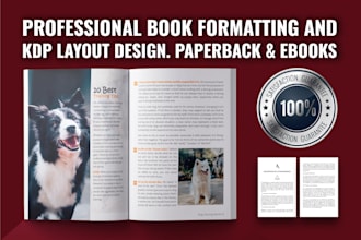 do professional ingramspark and KDP formatting layout design