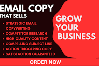 write high converting sales email copy for email marketing