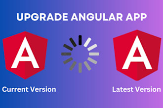 upgrade angular app or update angular web application and fix bugs in angular