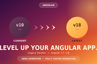 upgrade angular app or update angular web application and fix bugs in angular
