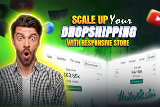 design SEO friendly and responsive shopify store to scale up your dropshipping