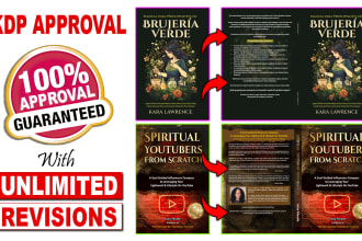 convert kindle or ebook covers to KDP paperback cover