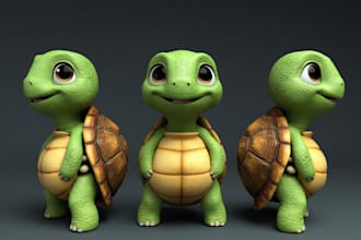 create a 3d character model for games or film