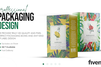 do packaging design, product box design, mailer box and amazon box design