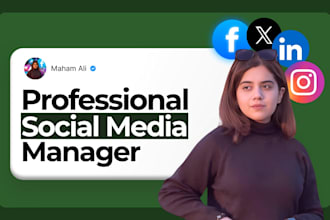 be your social media marketing manager and content creator