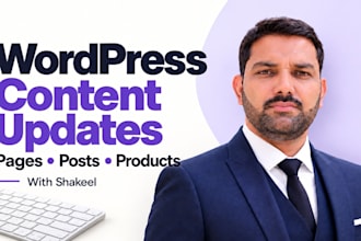 add blog posts, wordpress content, and woocommerce products