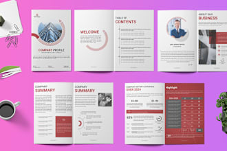 design brochure, company profile, annual report, booklet, proposal, catalog