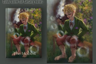 create book cover and illustrations for your fantasy novel