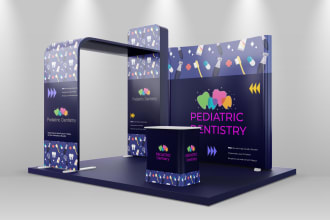 design trade show banner, exhibition booth, backdrop, retractable banner