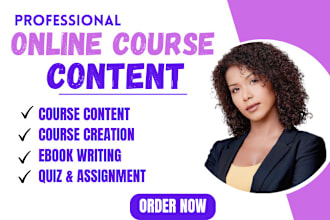 create online course content, course curriculum, course creation, lesson plan