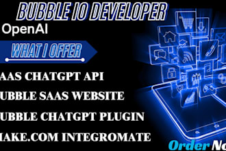 design saas webapp software, bubble chatgpt saas website crm, ai saas webflow