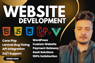 be your php laravel developer and develop custom PHP CRM web portal erp system