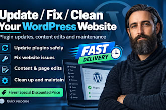 assist by updating your wordpress website