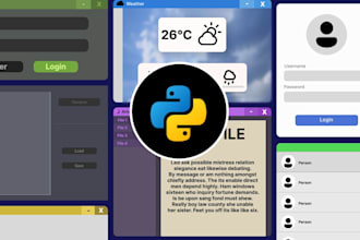 write a python desktop application with a qt gui