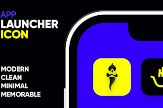 design a modern, high quality app icon for android and ios