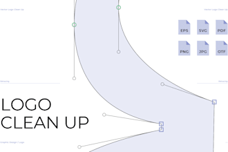 clean up a logo for a professional vector result