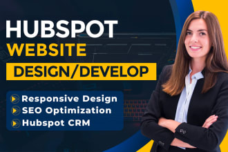 develop hubspot landing page or hubspot website, setup hubspot blog, crm