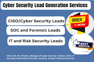 do cybersecurity lead generation, cybersecurity leads, ciso leads, cio leads