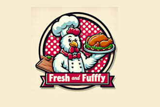 make a high quality rooster chicken mascot logo for you