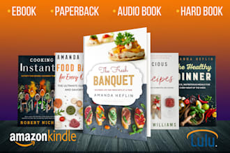 do cookbook kindle cover and paperback cover