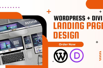 design divi wordpress landing page