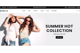build a custom premium ecommerce online shopping website