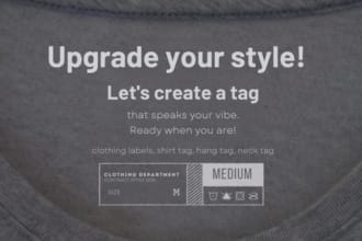 craft eye catching clothing tags, shirt labels, and hang tags for your brand