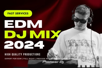 dj mix your dj set with professional mixing, high quality