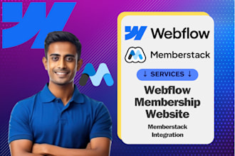 build a membership or subscription website with webflow and memberstack