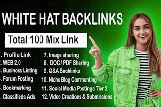do high authority white hat do follow backlink and best monthly off page SEO