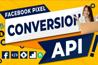 set up facebook conversion API, server side tracking and meta pixel for shopify