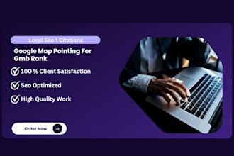 create 5000 point local google map listing for local SEO