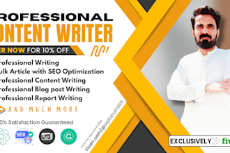write professional content writer for blogs post, article