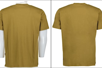do tshirt design cloth retouching, product image editing